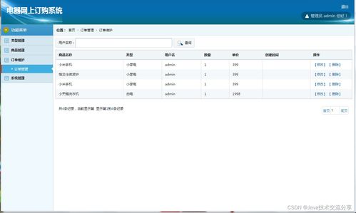 基于springmvc模式的電器網上訂購系統的設計 附源碼