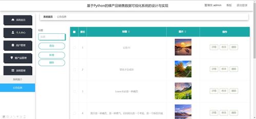基于python的產(chǎn)品銷售數(shù)據(jù)可視化大屏系統(tǒng)畢業(yè)設(shè)計(jì)源碼